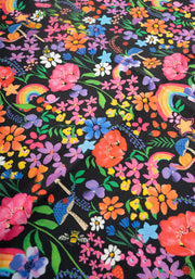 Garden Rainbow Print Popsy Tea Towel