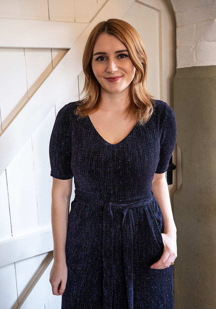 Gem Sparkle Culotte Leg Jumpsuit