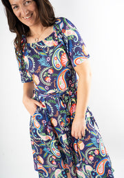 Georgianna Large Paisley Print Dress