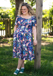 Georgianna Large Paisley Print Dress