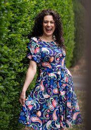 Georgianna Large Paisley Print Dress