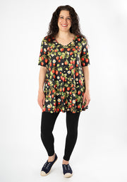 Gillian Wild Strawberry Print Tunic