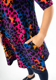Gillian Ombre Animal Print Cotton Tunic