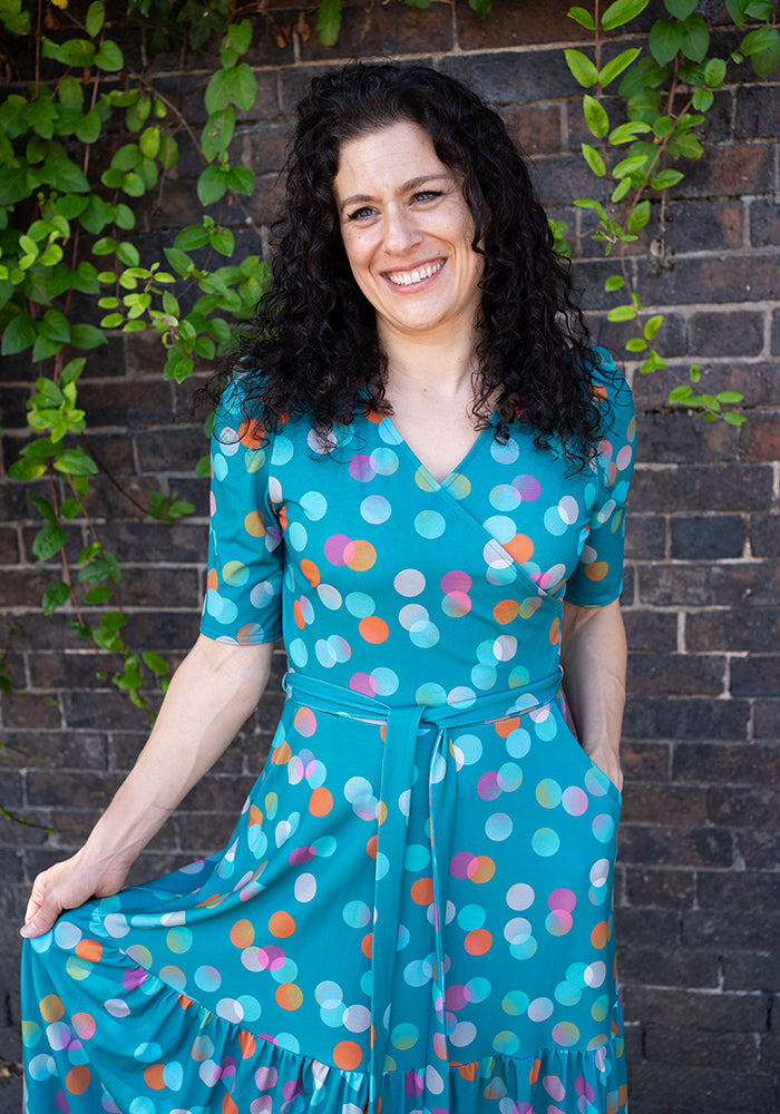 Ginnie Ombre Spot Print Midaxi Dress