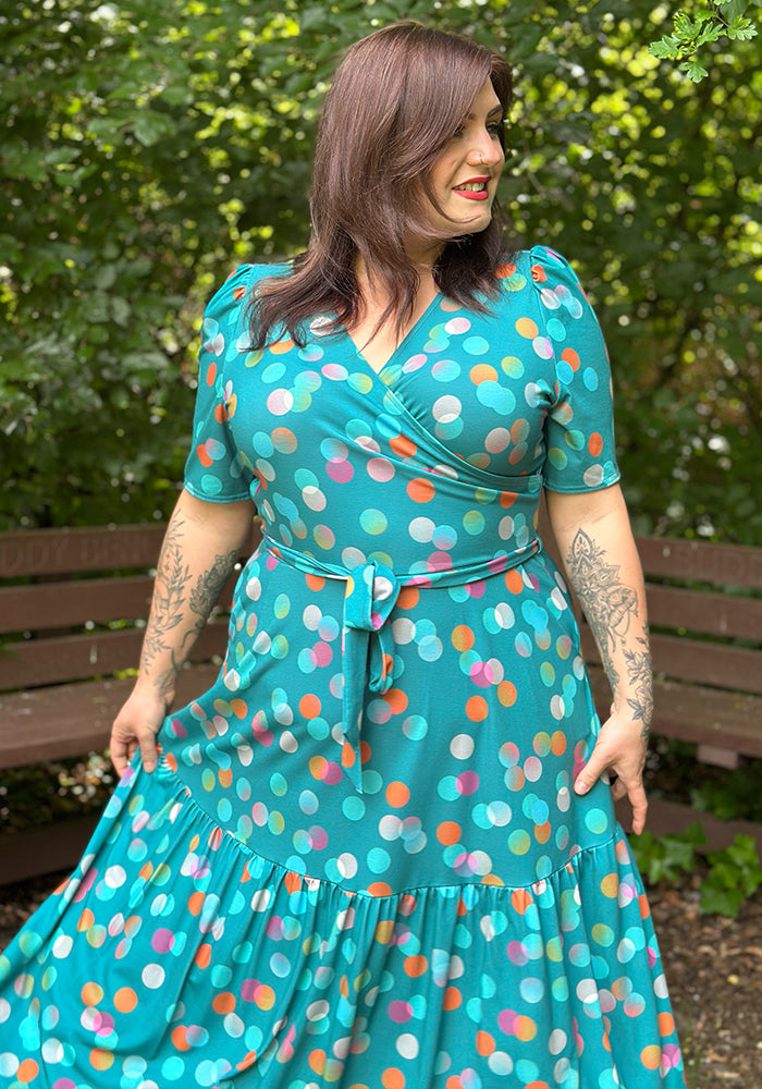 Ginnie Ombre Spot Print Midaxi Dress