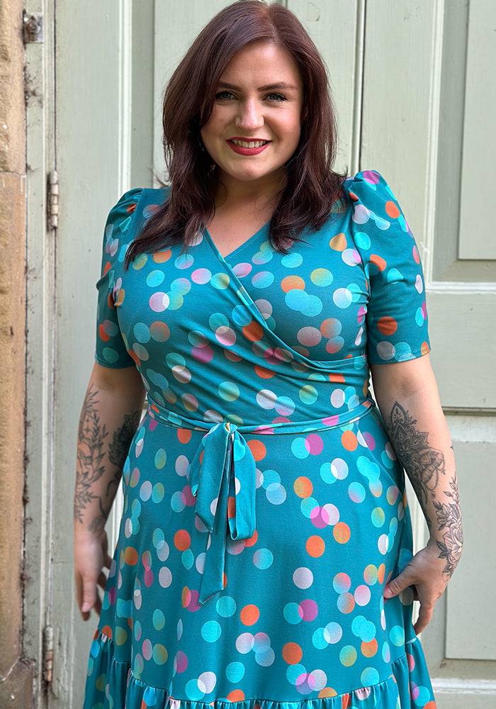 Ginnie Ombre Spot Print Midaxi Dress