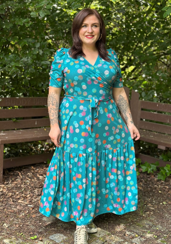 Ginnie Ombre Spot Print Midaxi Dress