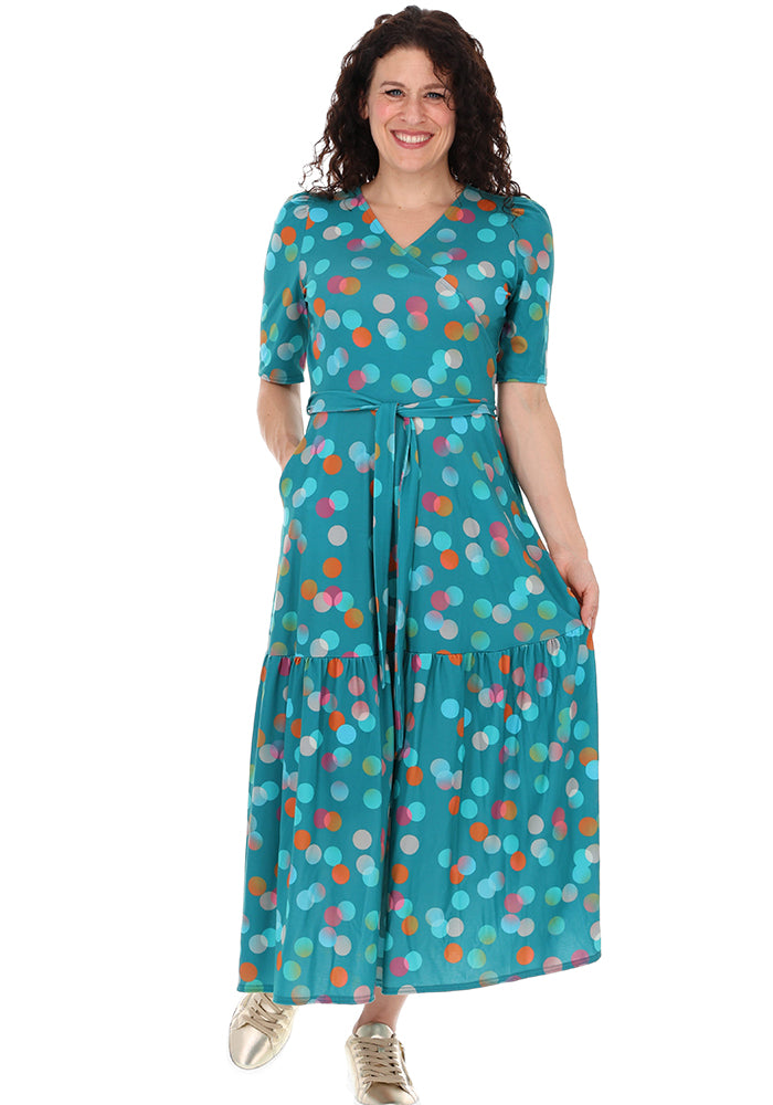 Ginnie Ombre Spot Print Midaxi Dress