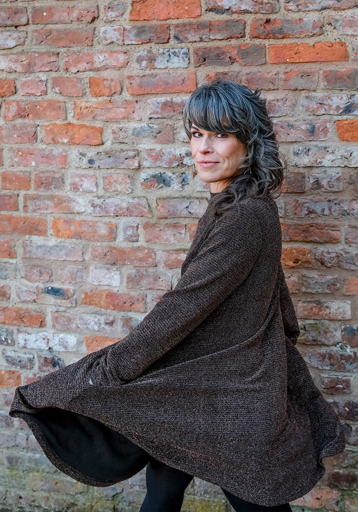 Glisten Gold Sparkle Turtle Neck Above Knee Dress