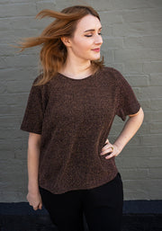 Sitara Gold Sparkle Raglan Sleeve Top
