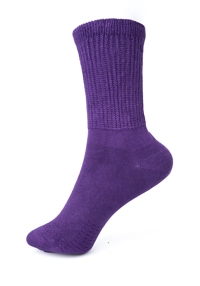 Front view of Grape Bamboo Socks