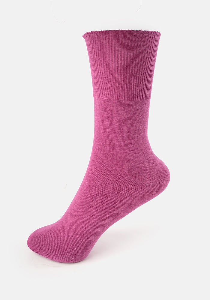 Grape Cotton Comfort Socks
