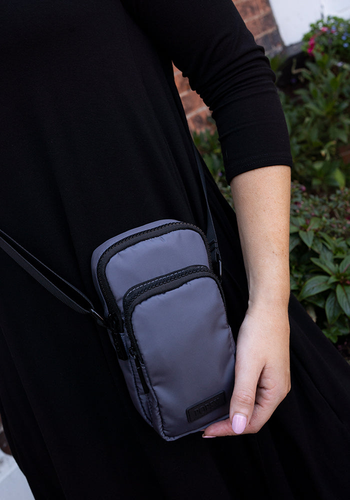 Grey Phone Pocket Bag