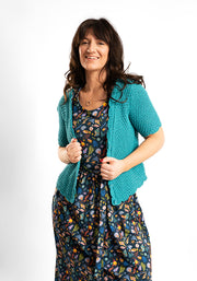 Harbor Sea Life Print Cotton Midaxi Dress