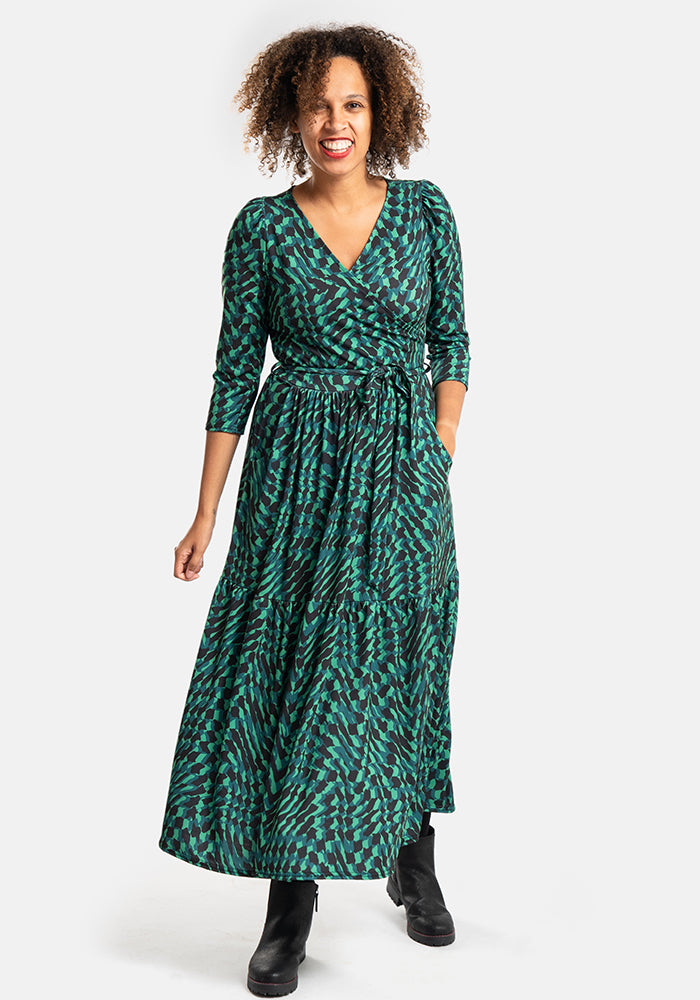 Harlyn Abstract Print Midaxi Dress
