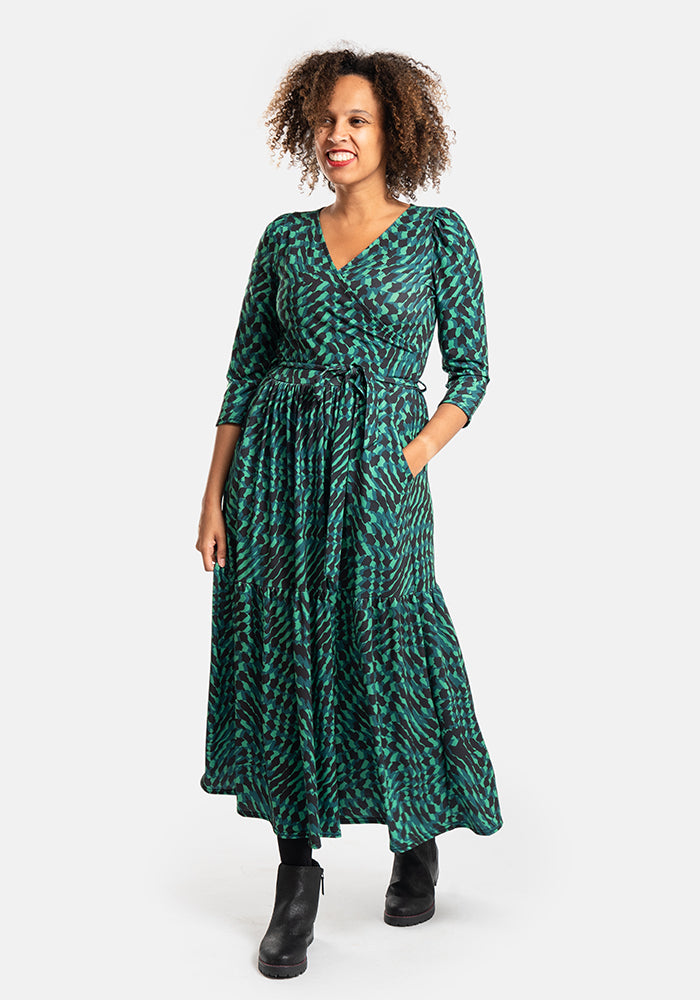 Harlyn Abstract Print Midaxi Dress