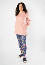 Heath Purple Magical Moth Print Popsy Leggings