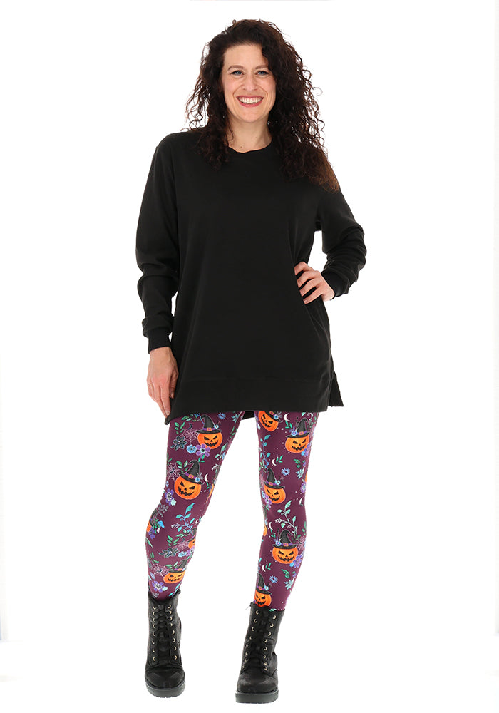 Heath Witchy Pumpkins Print Leggings