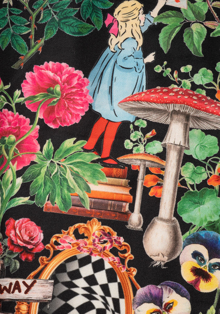 Children's Wonderland Print Flare Leggings