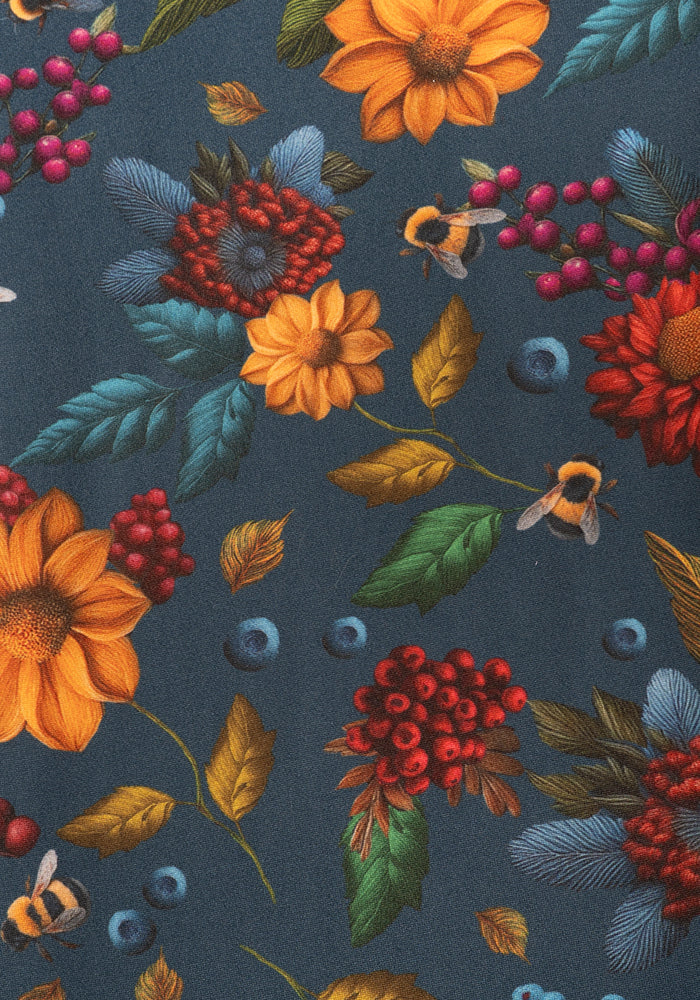 Second angle of Heath Bee &amp; Berry Print Leggings