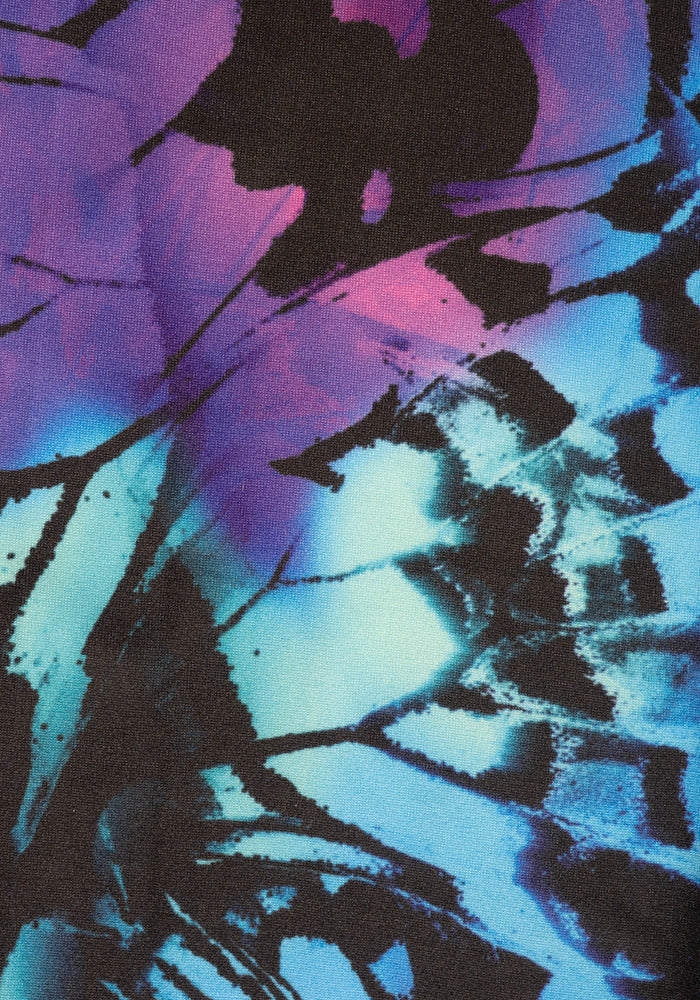 Second angle of Heath Abstract Butterfly Print Popsy Leggings
