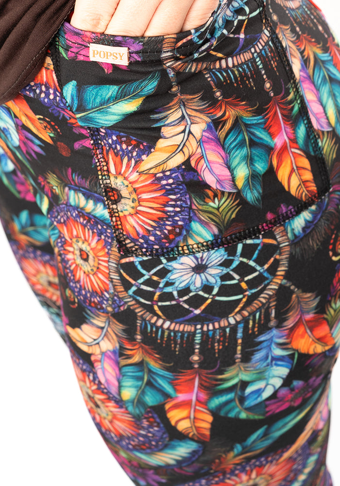 Sixth angle of Heath Dream Catcher Print Leggings