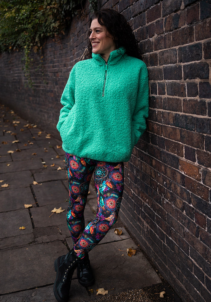 Fourth angle of Heath Dream Catcher Print Leggings