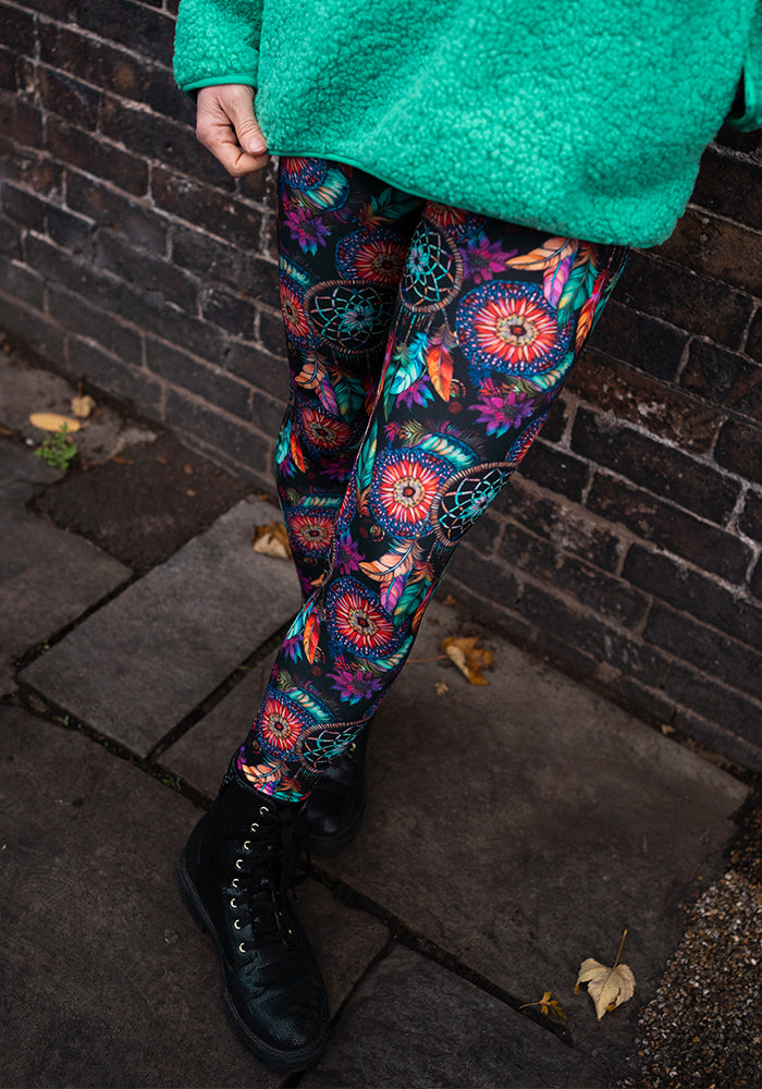 Seventh angle of Heath Dream Catcher Print Leggings