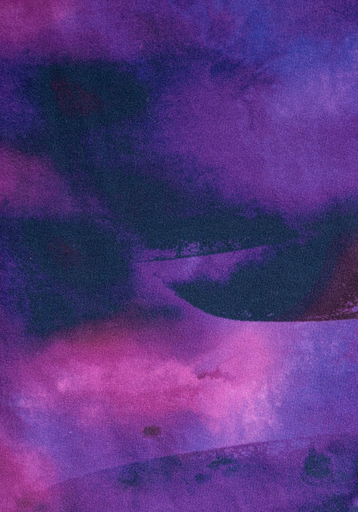 Second angle of Heath Purple Ombre Print Leggings
