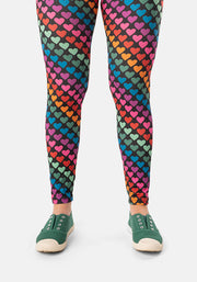 Heath Heart Conversational Print Popsy Leggings
