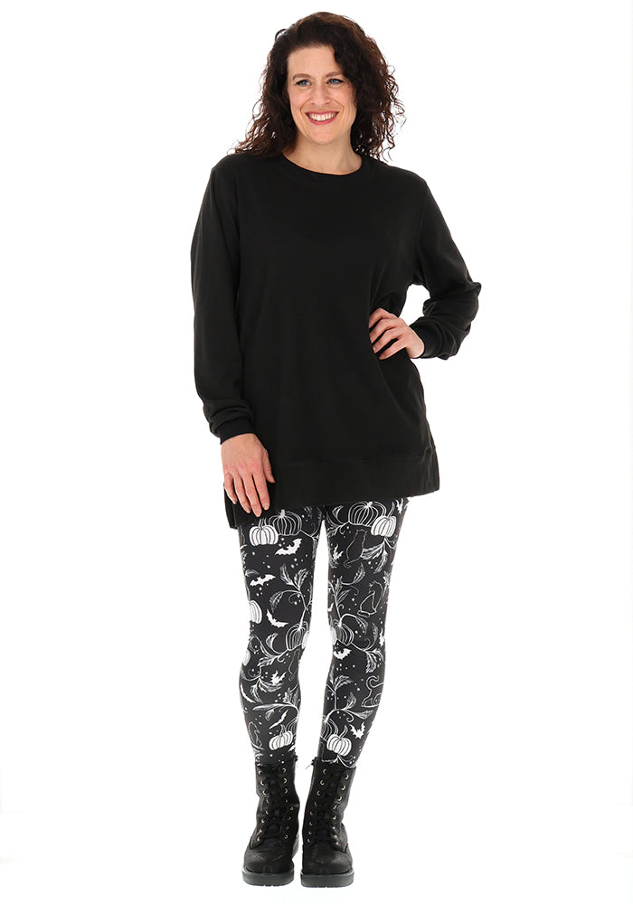 Heath Mono Pumpkins &amp; Cats Print Leggings