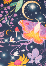 Heath Purple Magical Moth Print Popsy Leggings