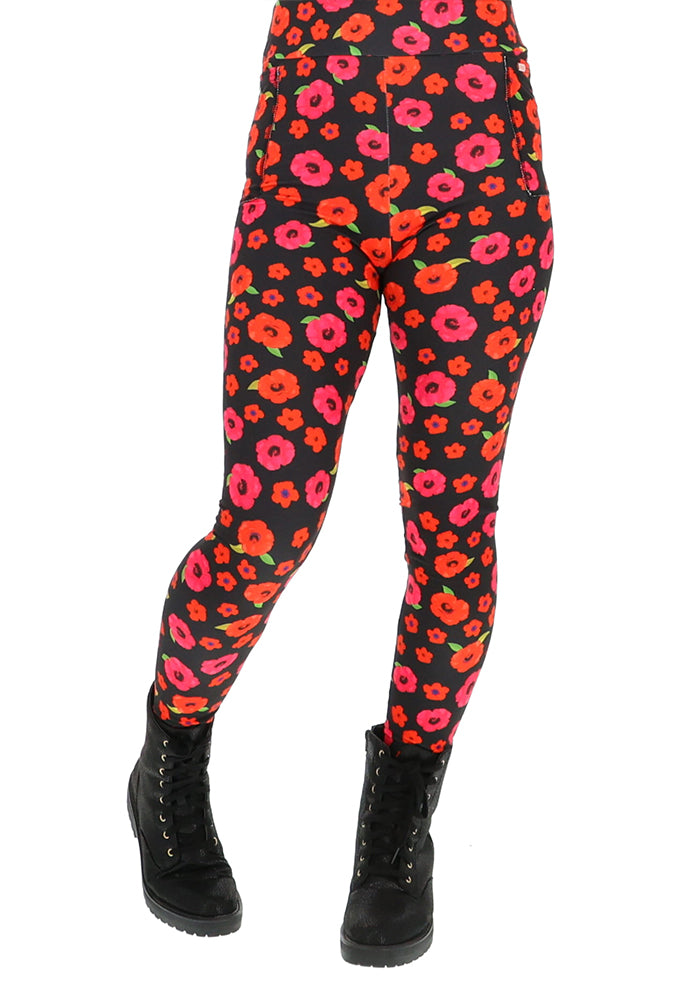 Heath Poppy Print Leggings