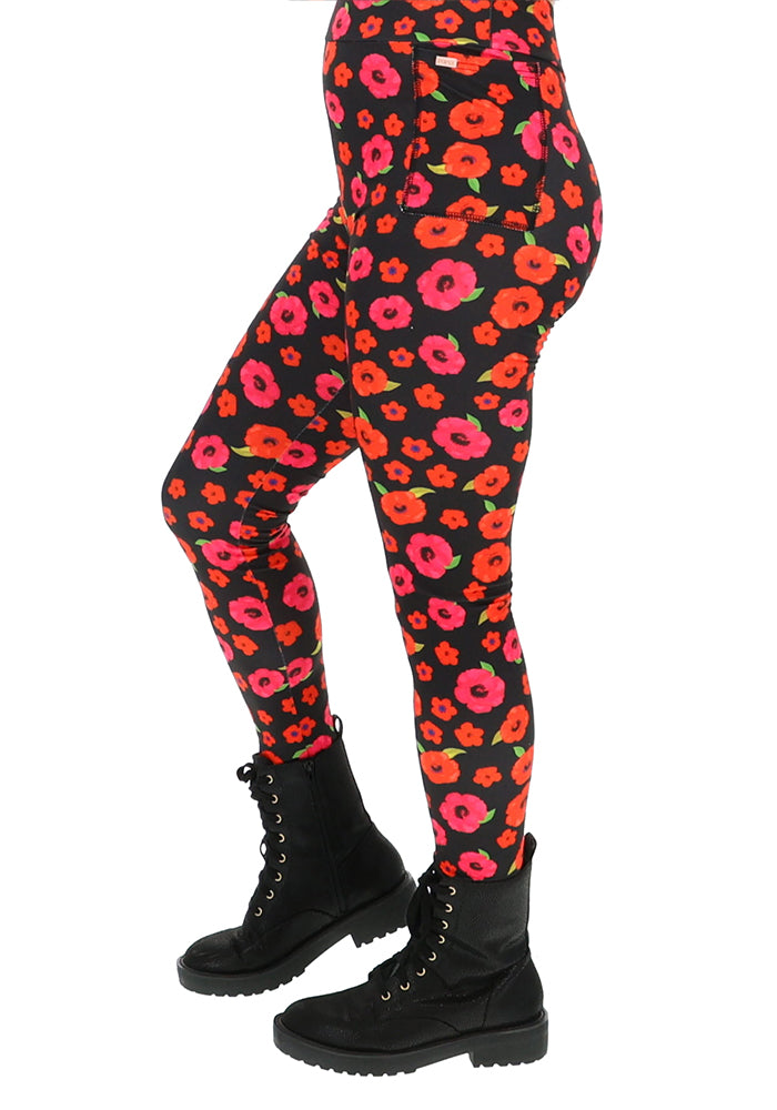 Heath Poppy Print Leggings
