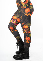 Heath Pumpkin & Bat Print Leggings