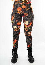 Heath Pumpkin & Bat Print Leggings
