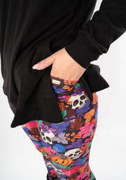 Heath Pumpkin & Skull Print Leggings