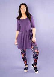 Heath Purple Phoenix Print Popsy Leggings