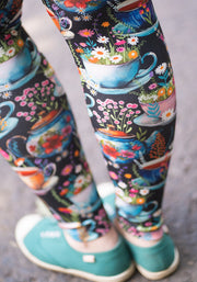 Heath Tea Cup Print Leggings