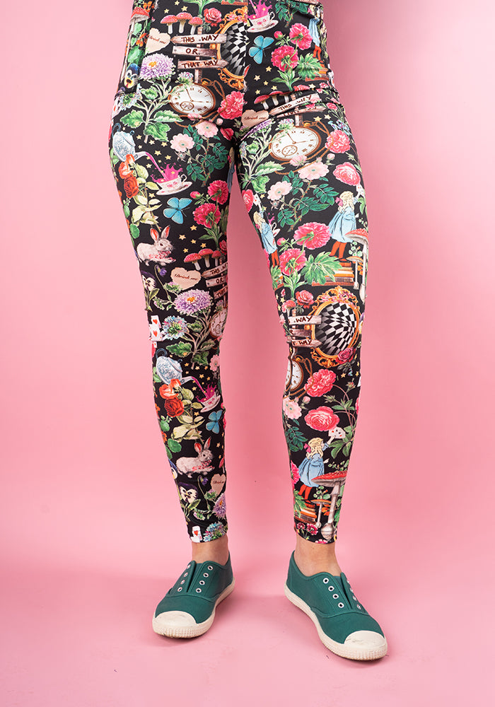 Fifth angle of Heath Wonderland Print Popsy Leggings