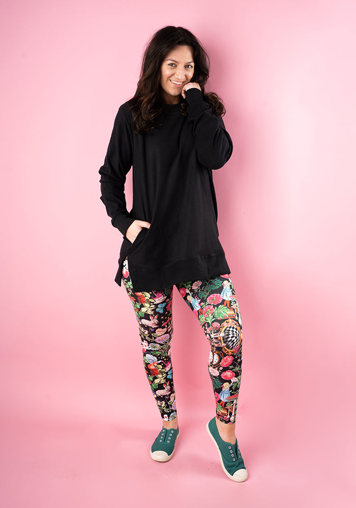 Third angle of Heath Wonderland Print Popsy Leggings