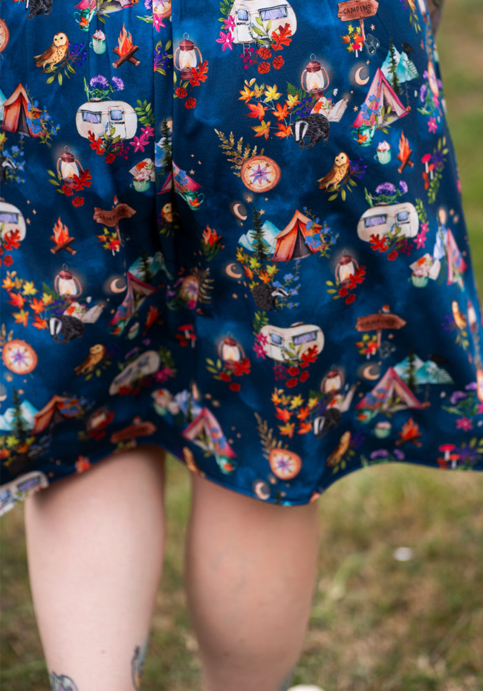 Ninth angle of Heidi-May Camping Print Dress