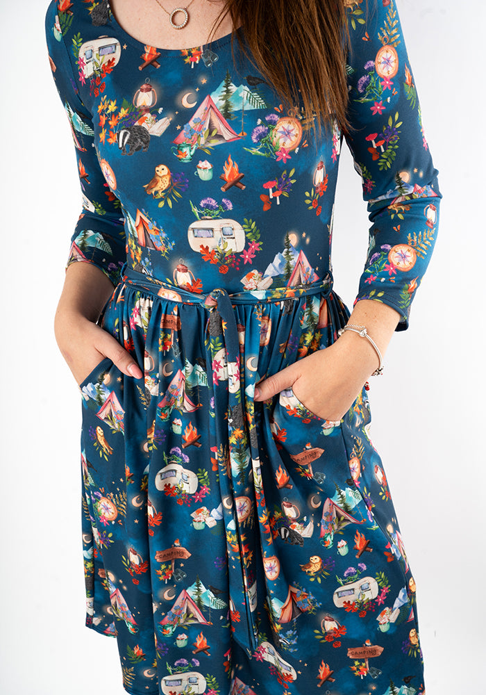 Sixth angle of Heidi-May Camping Print Dress