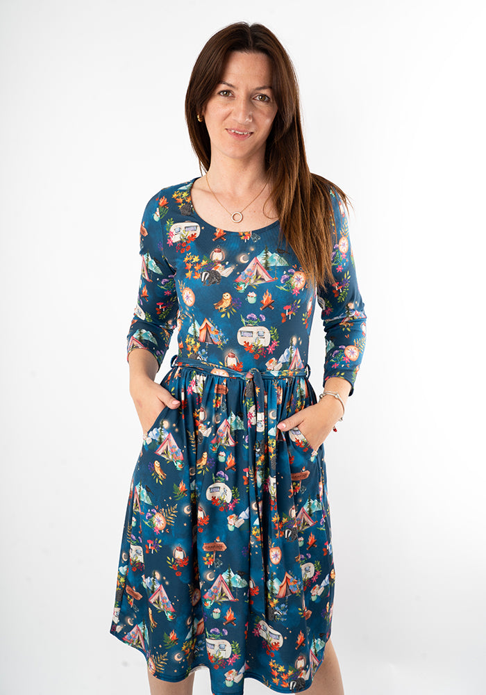 Seventh angle of Heidi-May Camping Print Dress