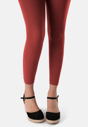 Premium 50 Denier Footless Tights Henna