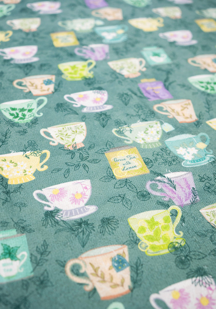 Third angle of Herbal Tea Print Hand Towel