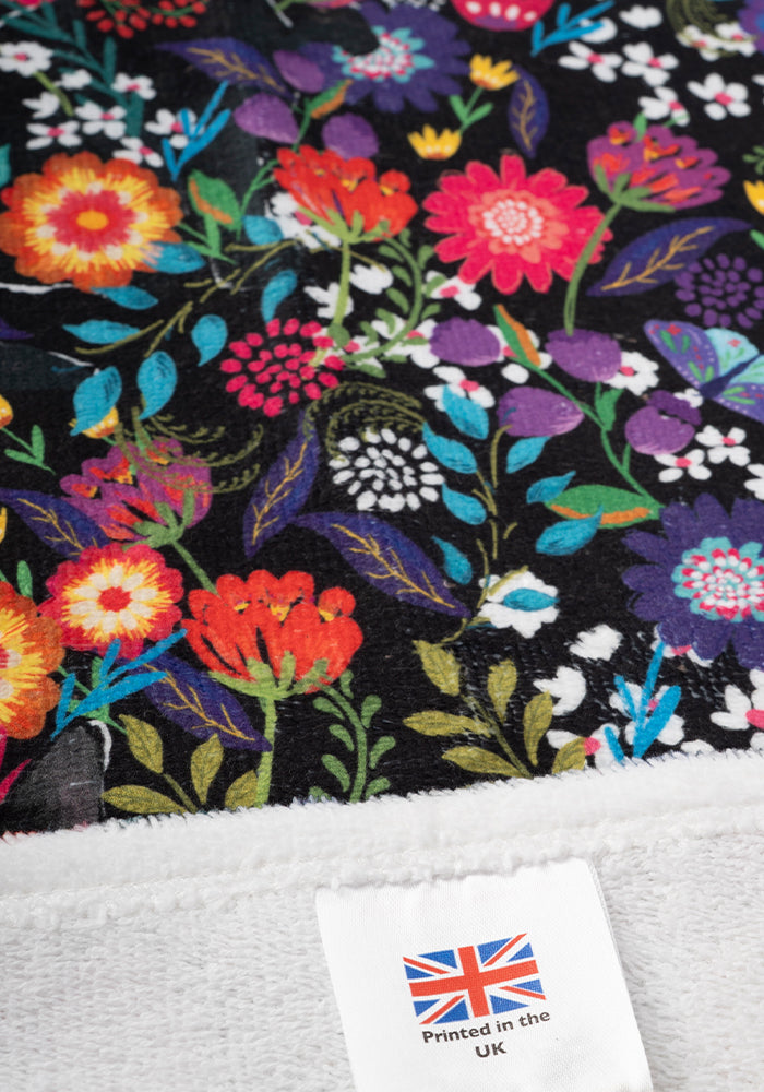 Hidden Cat Print Hand Towel
