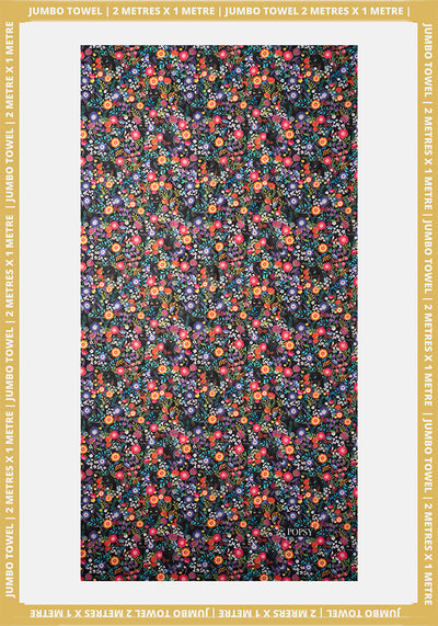 Hidden Cat Print Jumbo Bath Sheet