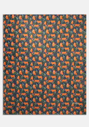Pop-under Highland Cow Print Plush Blanket