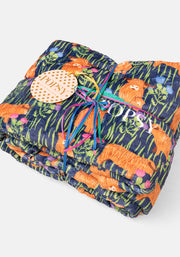 Pop-under Highland Cow Print Plush Blanket